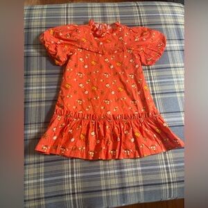 Janie and Jack floral puff sleeve short sleeve dress Blazing Sun Floral